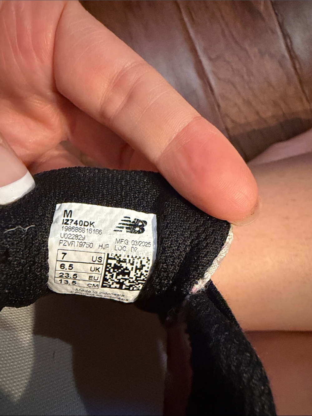 New Balance Kids Pink, White and Black Sneakers - Picture 2 of 6